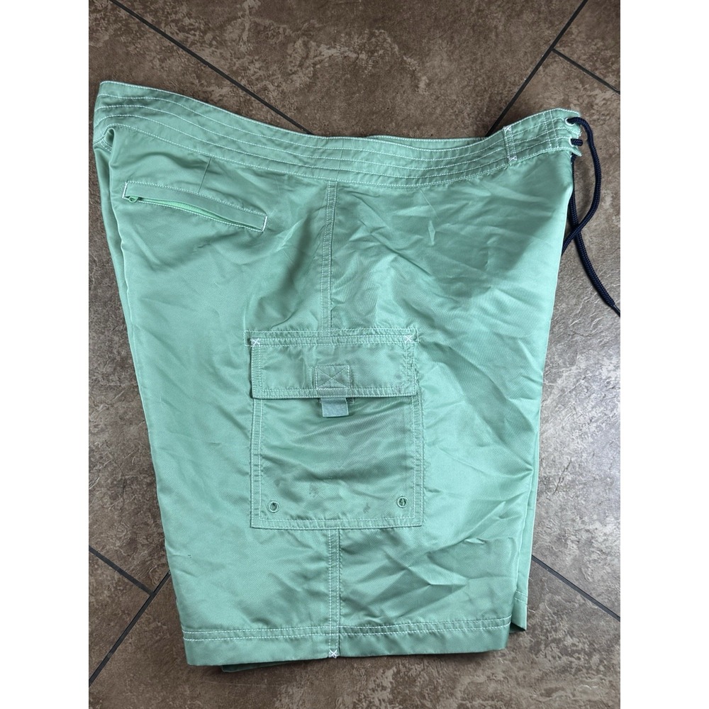 Vineyard Vines Stretchy Board Shorts Swim Trunk Green Men's 38 EUC - Picture 3 of 11